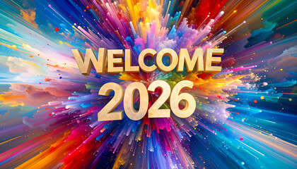 2026 new year holiday background