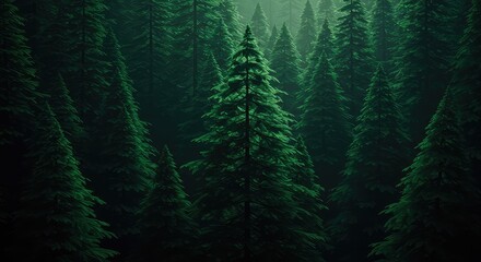 A dense, stylized forest pattern created entirely from overlapping geometric triangles. Abstract nature design background texture ,graphic ,backdrop ,overlay