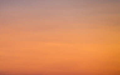 Orange clouds. Sunset sky. Texture, background