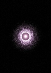 Fototapeta premium Conceptual image of ultimate gravitational compression, a mathematical singularity point of theoretical infinite density in dark space ,concept ,sphere ,future