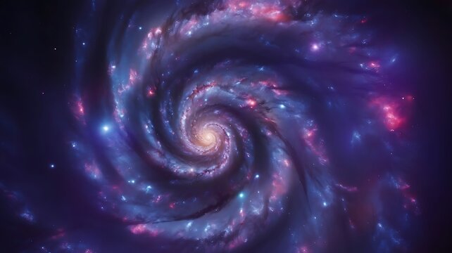 Whirlpool galaxy beautiful spiral galaxies in space cosmic background with stars interstellar clouds and colorful nebula astronomy