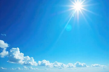 Vast, cloudless expanse of deep blue sky, sun shining brightly, perfect clear day Ideal for backgrounds, travel, nature, serenity , day, vast, photograph