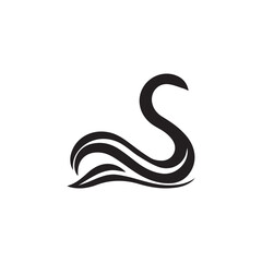 Obraz premium 2d Worm logo on white background