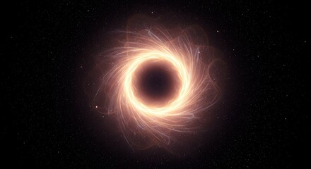 Obraz premium Ethereal vortex of light dissolving into cosmic darkness, representing a profound shift beyond material reality and consciousness expansion ,freedom ,soul ,movement