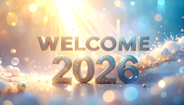 2026 new year holiday background