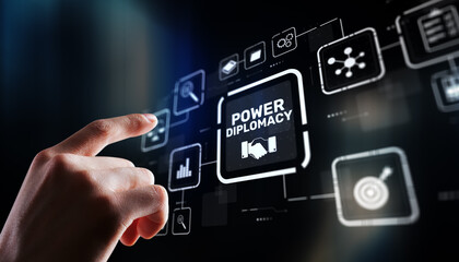 Strategic power diplomacy between world leaders discussing global energy politics and influence