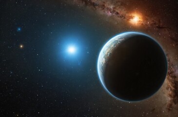 Obraz premium High-Resolution Abstract/Sci-Fi Digital Art Collection: Space, Energy, and Light