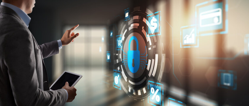 Data protection. Business, Technology, Internet and network concept on virtual screen - Powered by Adobe