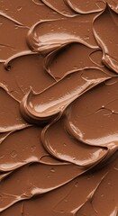 Gloopy, poorly textured brown paint mixture clumped together showing a terrible artistic failure close up and messy ,clumped ,ugly ,bad