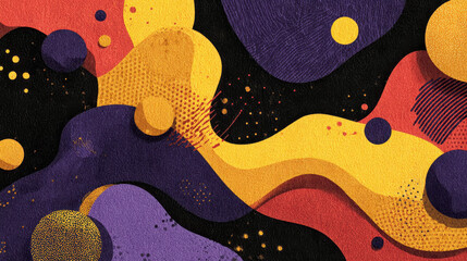 Colorful Retro Abstract Pattern