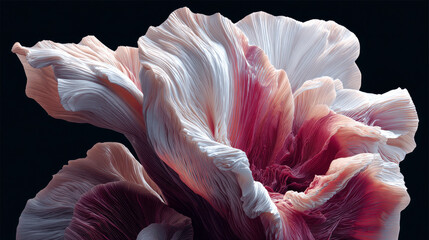 bstract 3D Render of a Flowing Flower