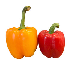 red and yellow peppers