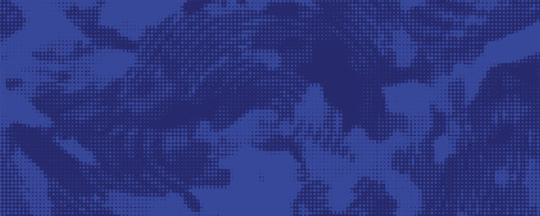 Dots halftone blue color pattern gradient texture with technology digital background. Dots pop art comics with summer background.