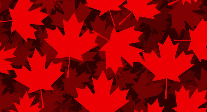 Seamless Pattern of Red Maple Leaves f2eefa4676f202ca02c41a7f6d701533dr