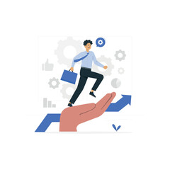 Business support Disproportionate Illustrations