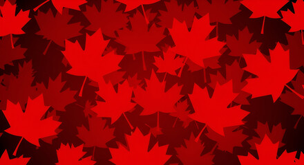 Red Maple Leaf Pattern Background canada