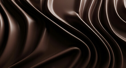Rich Dark Chocolate Fabric Waves Keywords: chocolate, dark chocolate, fabric, silk, satin