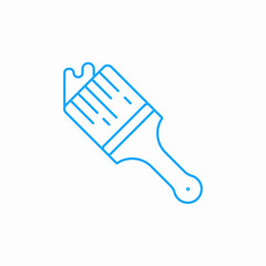 paint brush drip icon sign vector