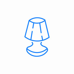 table lamp icon sign vector