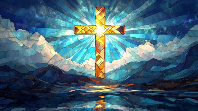 Archangel with Sword and Serpent – AI Generative