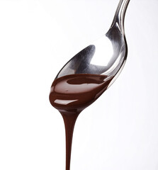 Chocolate Dripping from a Spoon