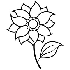 vector illustration of a flower
