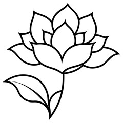 vector flower tattoo