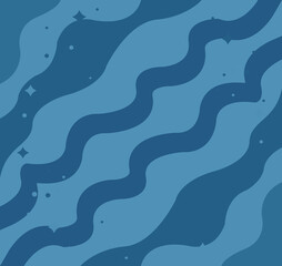 abstract blue background with waves. Minimal geometric background dynamic shapes composition.