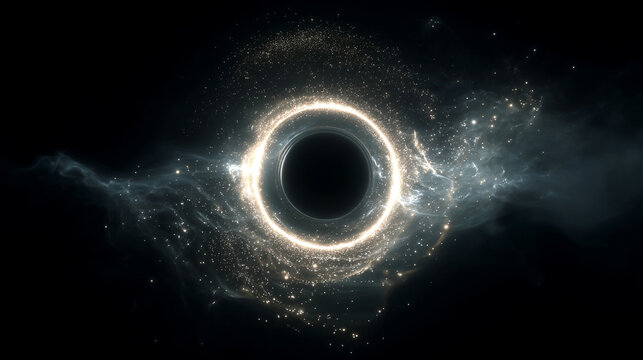 Cosmic Void A Black Hole's Embrace