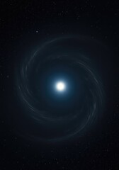 Obraz premium Deep space void featuring subtle, invisible gravitational forces bending and warping the surrounding blank expanse ,depth ,cosmic ,empty