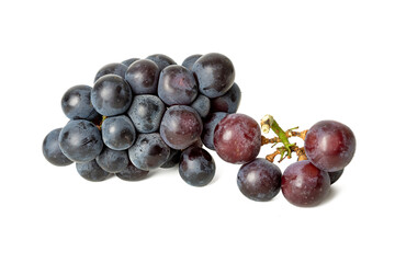 High-resolution photograph of fresh Kyoto grape isolate on white, taken with a high-resolution 45MP camera