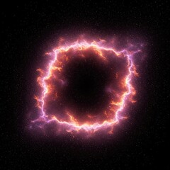 Abstract cosmic void representing a state of immense gravitational compression and ultimate spatial distortion, creating an infinitely dense field ,compression ,fractal ,curvature