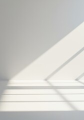 A bright, high-key image of a completely empty workspace or clean desktop, symbolizing potential, a fresh start, and the need for new creative ideas ,new ,void ,empty