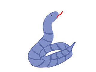 illustration of a cartoon snake