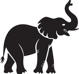 elephant cartoon isolated on white