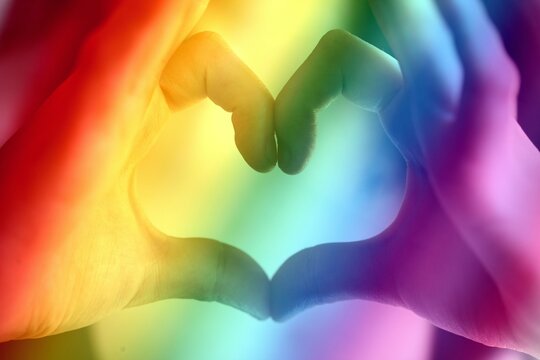 abstract colorful background with rainbow