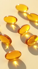 A collection of yellow pills sits neatly on a table, ready for use