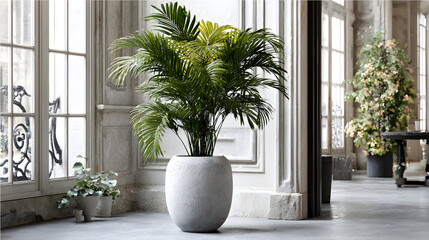 Elegant Indoor Palm A Touch of Nature in a Classic Setting.