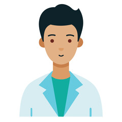 Male Doctor Vector Illustration ? Cartoon, Clipart & Line Art Design for Printables.eps