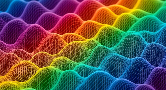 Abstract Background Rainbow Grid