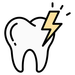 Tooth Pain Icon Element For Design