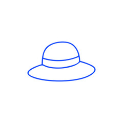 Blue-lined hat