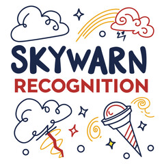 SKYWARN® RECOGNITION DAY vector illustration isolated on white background
