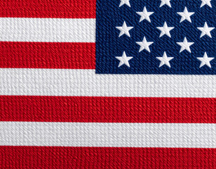 American flag with stars and stripes close up view patriotic symbol