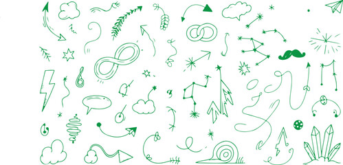 Abstract green floral seamless vector pattern illustration design wallpaper