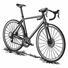 vintage bicycle silhouette