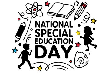 NATIONAL SPECIAL EDUCATION DAY vector illustration 