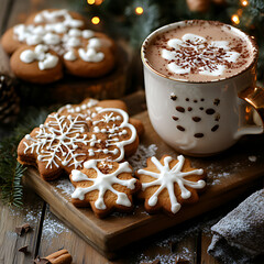 Christmas Cookies and Hot Chocolate