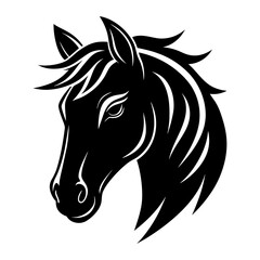 Fototapeta premium horse head silhouette