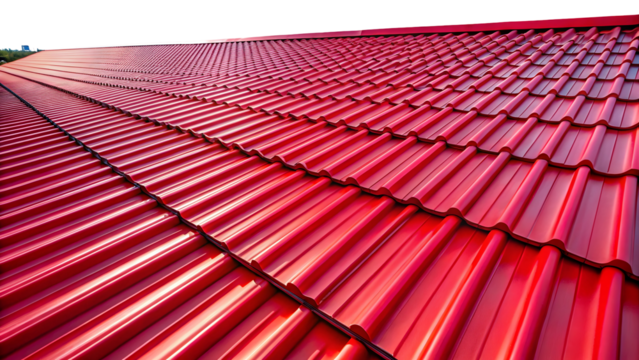 red roof tiles